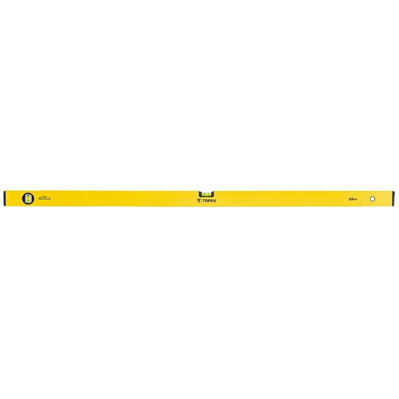 TOPEX Aluminium spirit level, type 500, 120 cm, 2 vials — 29C505