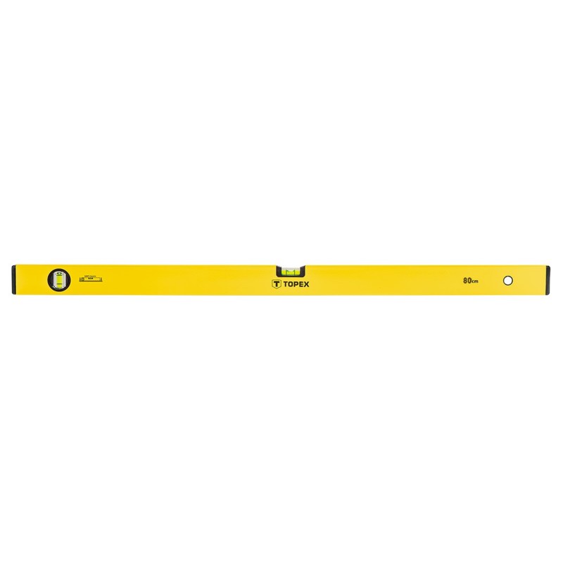 TOPEX Aluminium spirit level, type 500, 80 cm, 2 vials — 29C503