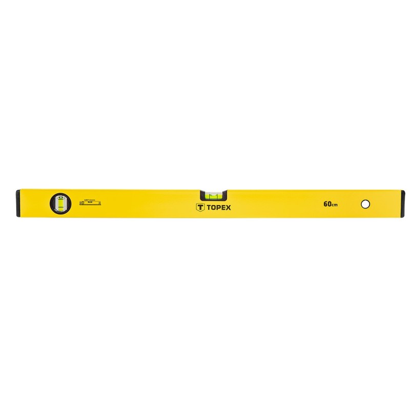 TOPEX Aluminium spirit level, type 500, 60 cm, 2 vials — 29C502