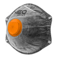 NEO TOOLS Dust protection half-mask with active carbon, one valve, FFP2, 3 pcs — 97-301