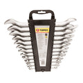 TOPEX Flat double sided wrenches 6-32 mm, set 12 pcs — 35D657