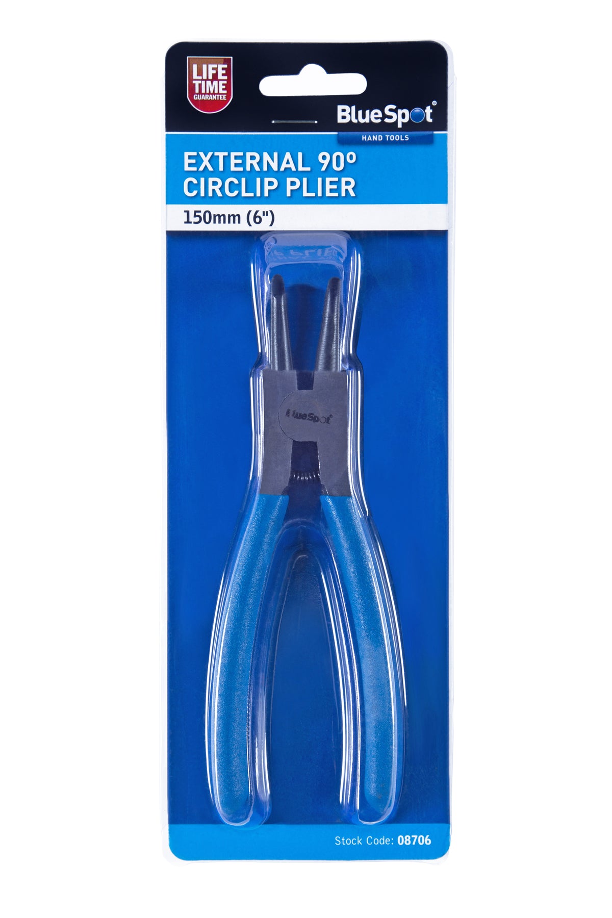Blue Spot Tools 150mm (6") External Circlip Plier 90ÂÂ° Tip