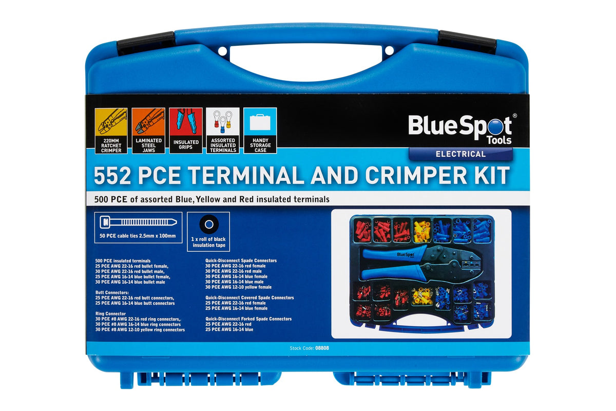 Blue Spot Tools 552PCE Terminal And Crimper Kit