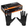 NEO TOOLS Nitrile gloves, black, 100 pcs, size L — 97-691-L