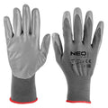 NEO TOOLS Work gloves, PU-coated polyester, 4131X, size 7 (card) — 97-646K-7