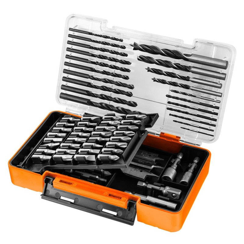 NEO TOOLS Drill and bit set, sockets, 66 el. — 56-619