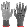NEO TOOLS Work gloves, PU-coated polyester, 4131X, size 7 — 97-646-7