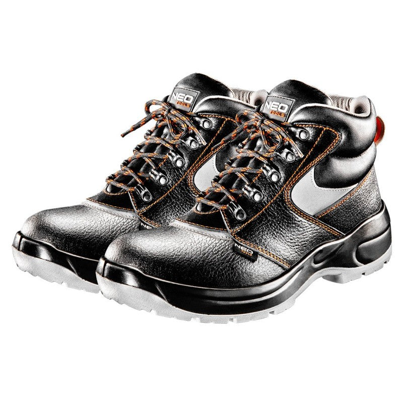 NEO TOOLS Safety boots, leather, size 42, CE — 82-023