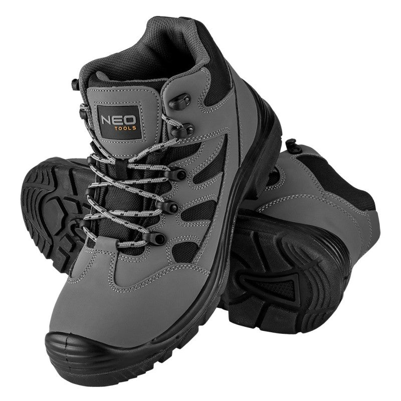 NEO TOOLS S3L SR FO work boots, metal-free, size 45 — 82-167-45