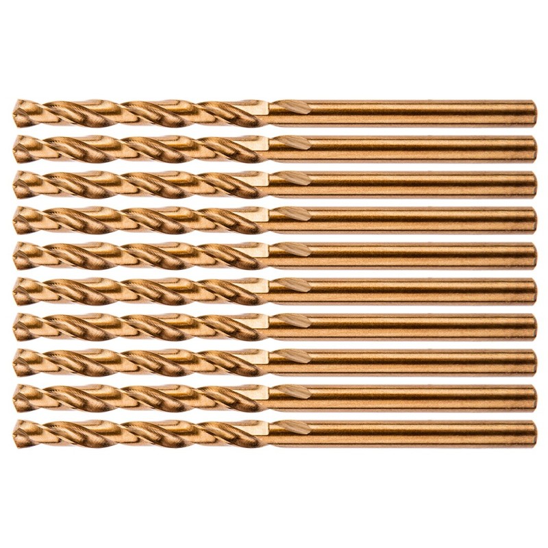 NEO TOOLS HSS-Co metal drill bits 3.2 mm, 10 pcs. — 57-022-10