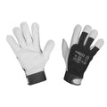 NEO TOOLS Work gloves, 2121X, goat leather, velcro, size 11 ", CE — 97-655-11