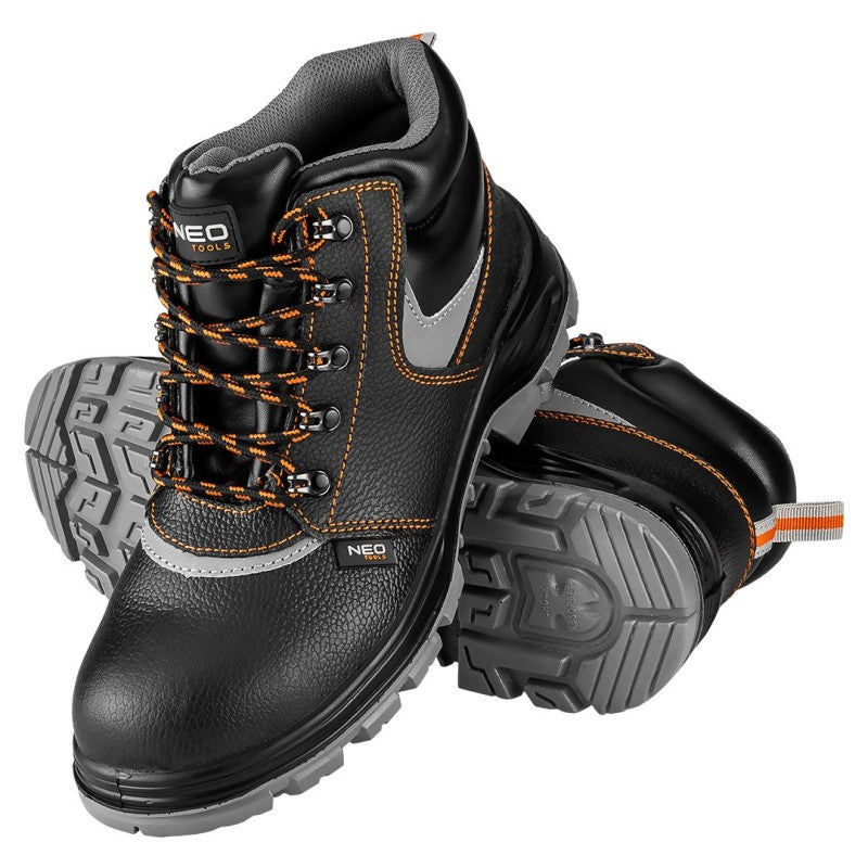 NEO TOOLS Safety boots, leather, size 39, CE — 82-020