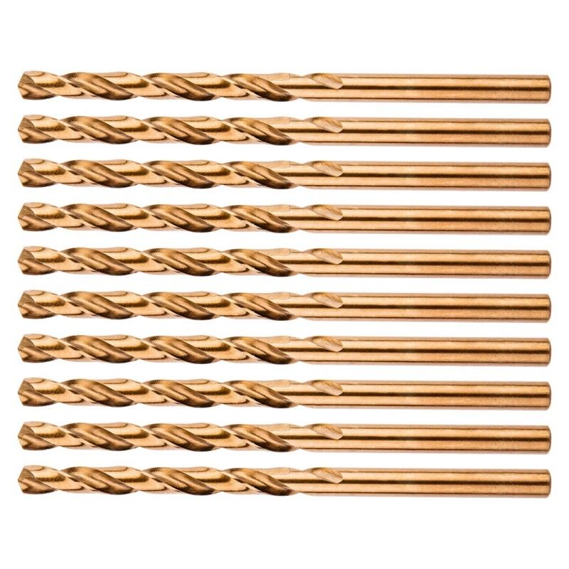 NEO TOOLS HSS-Co metal drill bits 4.5 mm, 10 pcs. — 57-028-10