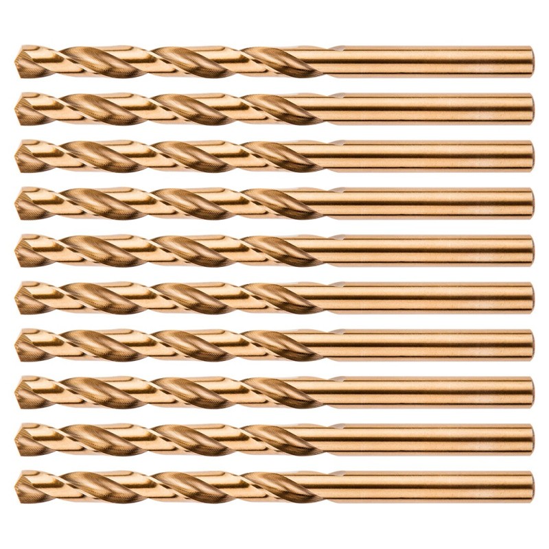 NEO TOOLS HSS-Co 6.5 mm metal drill bits, 10 pcs. — 57-040-10