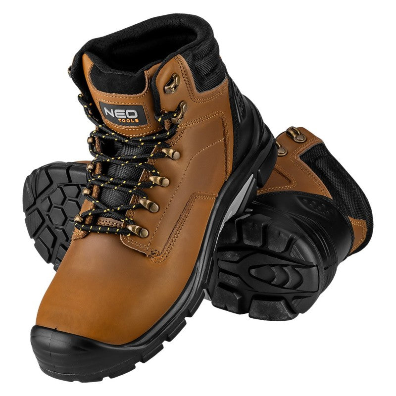 NEO TOOLS Work boots S3 SRC, crazy horse leather, size 46 — 82-170-46