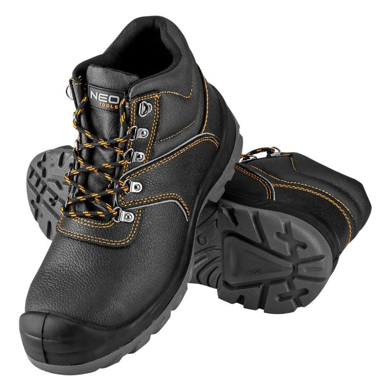 NEO TOOLS Leather boots S3 SRC, steel toecap, steel anti-piercing insert, size 42 — 82-166-42