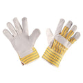 NEO TOOLS Work gloves, gray cow split leather, size 10.5 — 97-651