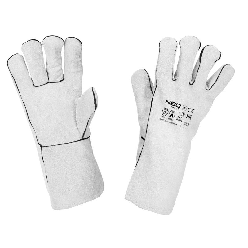 NEO TOOLS Long welding gloves with kevlar thread, MAG type A, EN 388: 4332X & EN 407: 442X4X — 97-670
