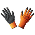 NEO TOOLS Work gloves, nitrile coated polyester (sandy), 4131X, size 9 — 97-642-9