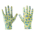 VERTO Garden gloves, nitrile coated, floral pattern, size 9" — 97H142