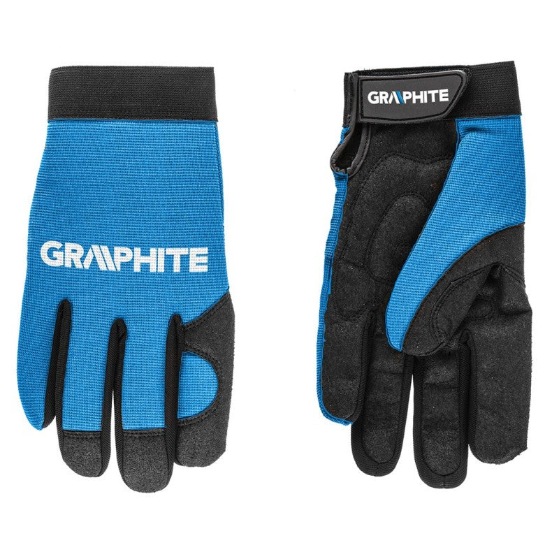 GRAPHITE Work gloves 10", synthetic leather + stretch fabric — 97G100