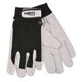 NEO TOOLS Work gloves, pig grain leather, 8" — 97-604