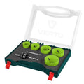 VERTO Bi-metal hole saw set, 7pcs. (38,44,51,57,64 mm) — 60H964