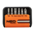 NEO TOOLS Screwdriver bits with holder, set 7 pcs — 06-101