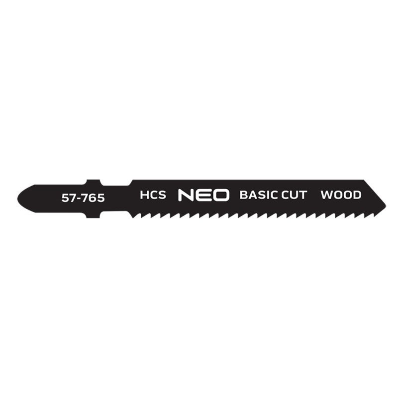 NEO TOOLS Jigsaw blades, 12TPI, HCS, T-shaped handle, set. 2 pcs, straight cut — 57-765
