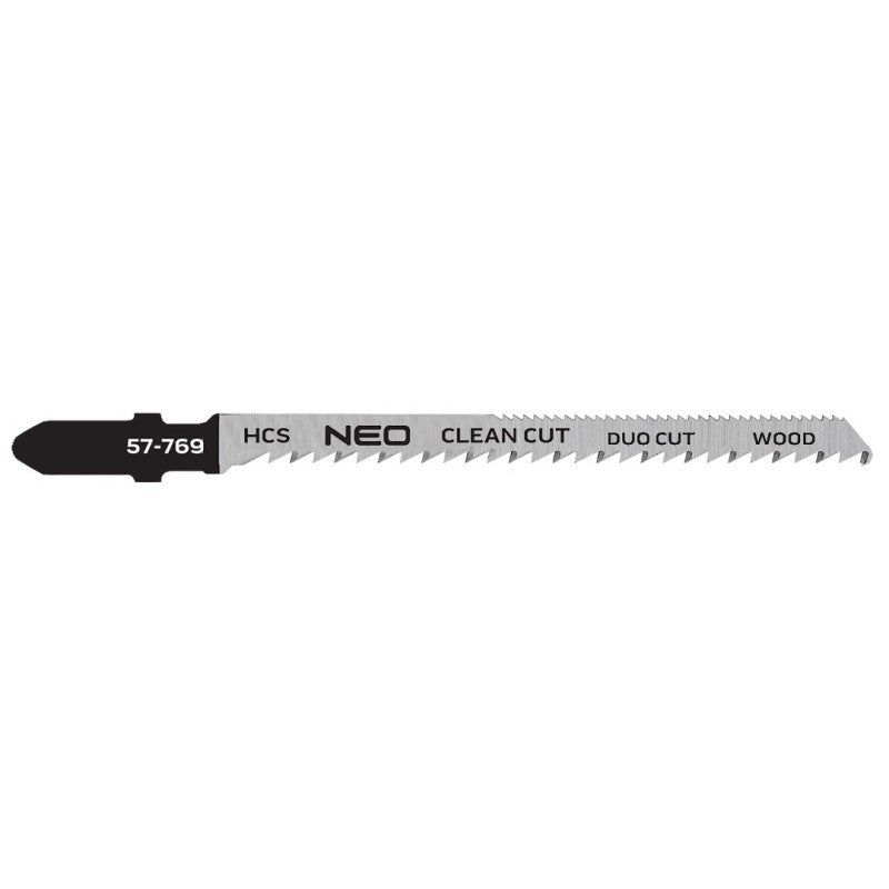 NEO TOOLS Jigsaw blades, 10/21TPI, HCS, T-handle, cpl. 2 pcs, curved cut — 57-769