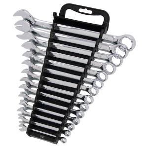 Spanner Set - 14 Piece Combination / Full Polish Finish
