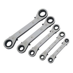 5 Pc Offset Ratchet Ring Spanner Set