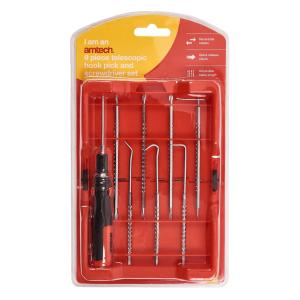 Telescopic Hook Pick & Screwdriver Set