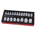 21pc X 1/2in.dr. 6 Point Socket Set