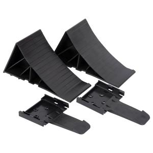 Wheel Chocks Set Including 2-piece Holder