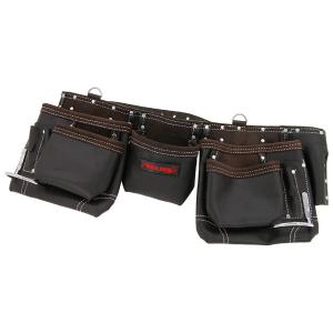Leather Tool Belt Double Colour 12 Pkt Oil Tan