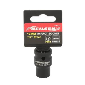 Impact Socket -12mm 1/2 Inch Drive