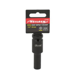 Impact Socket -8mm 1/2 Inch Dr Deep