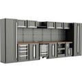 42 Piece Workshop Storage System With Wooden Worktop