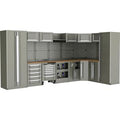 47 Piece Workshop Storage System With Wooden Worktop