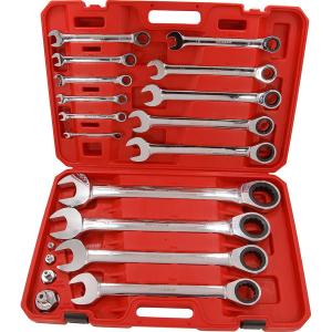 19pcs  Ratcheting Combination Wrench Set 8-46mm