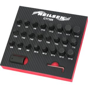 26pcs Interchangeable Impact Bit Set 1/2"dr