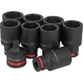 9pcs 1/2"dr Jumbo Deep Impact Socket Set