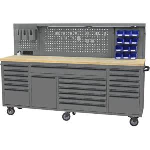 84” 20-drawers Roller Cabinet Toolbox Workstation