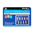 BlueSpot 01621 nine piece Torx bit socket set